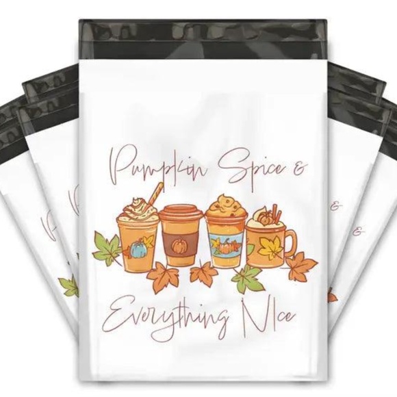 * Fall Thanks A Latte Poly Mailer 20 Count 10x13" - Picture 1 of 5